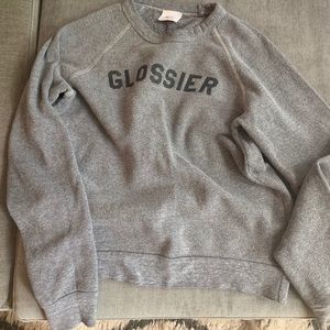 Glossier crewneck gray sweatshirt, original
